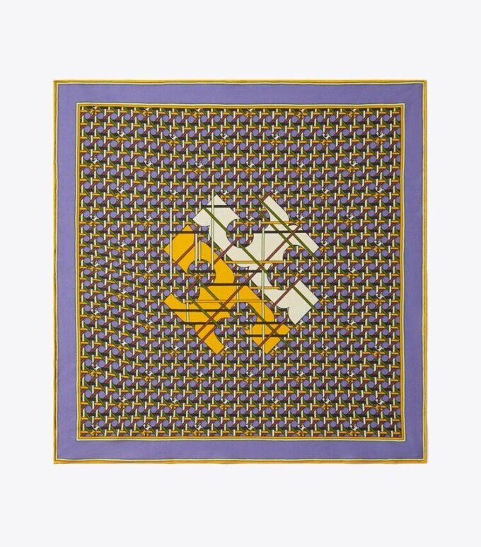 Basket-Weave Logo Jersey Neckerchief