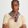 Basket-Weave Logo Jersey Neckerchief