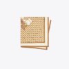 Basket-Weave Logo Oversized Square Scarf