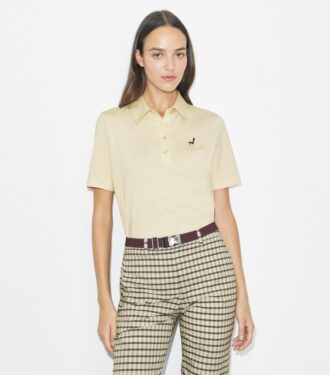 Birdie-broderet bomuldspolo