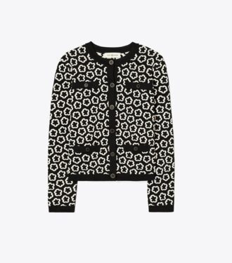 Blomsterjacquard Kendra Cardigan