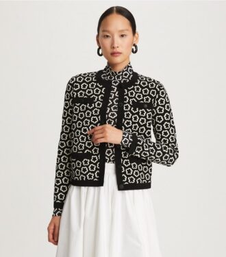Blomsterjacquard Kendra Cardigan