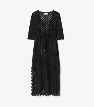 Bomuldsbluse med broderie anglaise