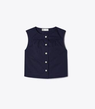 Bomuldsbluse med knapper