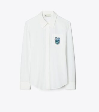 Bomuldspoplin Duck Button Down