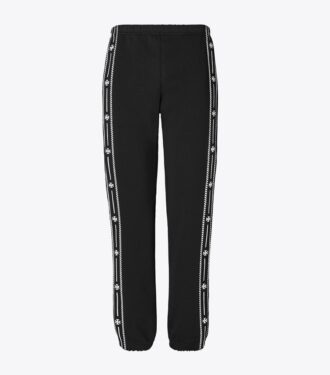 Broderet sweatshirt i fransk frotté Broderet sweatshirt i fransk frotté