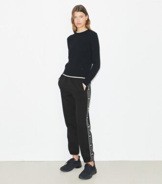 Broderet sweatshirt i fransk frotté Broderet sweatshirt i fransk frotté