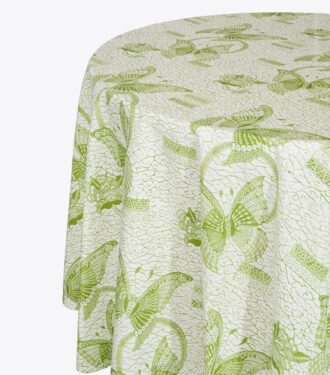 Butterfly Batik rund dug, 120″