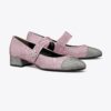 Cap-Toe Mary Jane Pavé Heeled Ballet