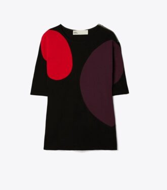 Colorblock strikket top