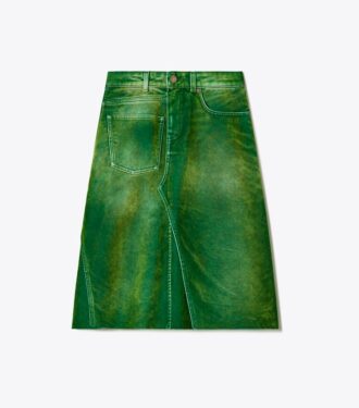 Dekonstrueret denimskørt Dekonstrueret denimskørt