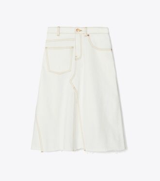 Denim dekonstrueret nederdel