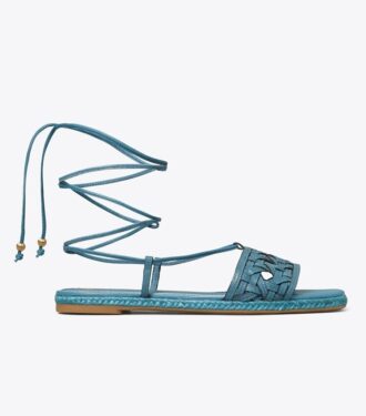 Espadrilles med kurveflet Espadrilles med kurveflet