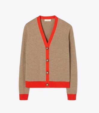 Farveblokket kashmircardigan Farveblokket kashmircardigan