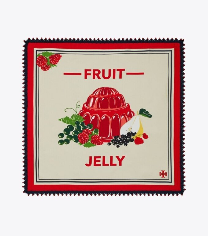 Frugtgelé-silketørklæde
