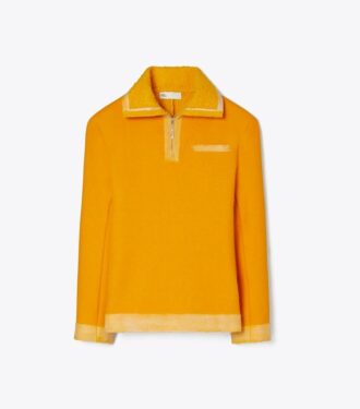 Halvzip-sweatshirt i uld Halvzip-sweatshirt i uld