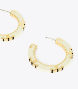 Icon Enamel Hoop øreringe