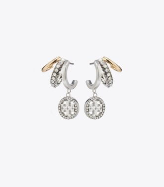 Icon Pavé Triple Hoop øreringe