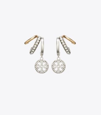 Icon Pavé Triple Hoop øreringe