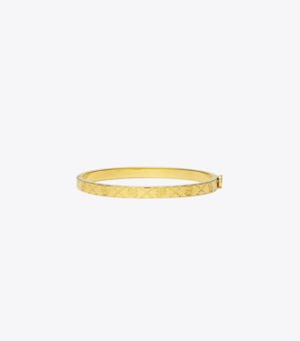 Icon T Monogram tyndt hængselarmbånd