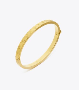 Icon T Monogram tyndt hængselarmbånd