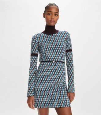 Jacquard-sweaterkjole