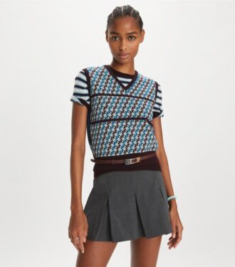 Jacquard-sweatervest