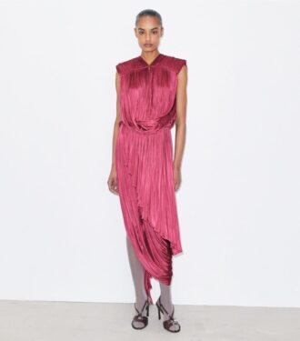 Jersey-kjole med drapering
