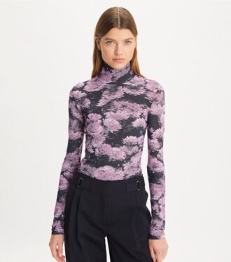 Jersey-rullekrave med print