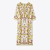 Kaftan i trykt linnedgaze Kaftan i trykt linnedgaze