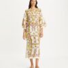 Kaftan i trykt linnedgaze Kaftan i trykt linnedgaze