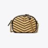 Kira Chevron Soft Straw lille kamerataske