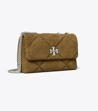Kira Diamond Quilt Suede skuldertaske