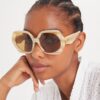 Kira Oversized geometriske solbriller