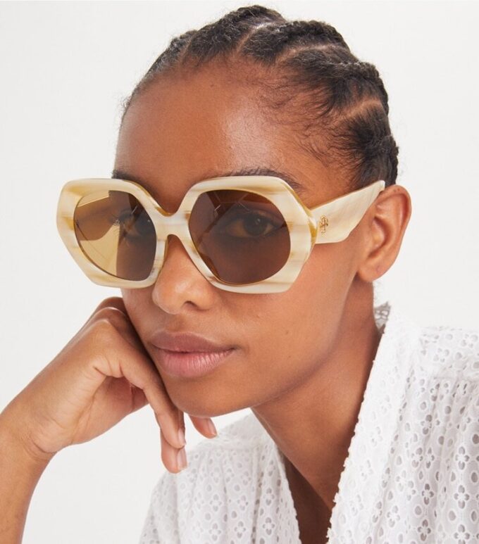 Kira Oversized geometriske solbriller