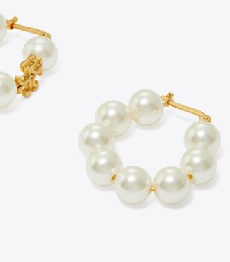 Kira Pearl Hoop øreringe
