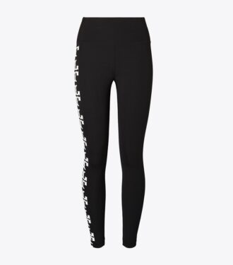 Kompressionsleggings med reflekterende logo 7/8