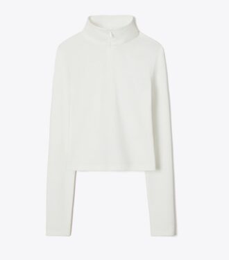 Kort jacquard-top