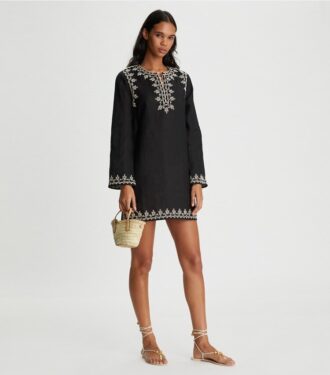 Kort kaftan med pynt