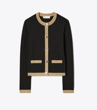 Kort merinouldcardigan