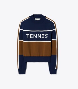 Kort tennisbluse i teknisk nylon