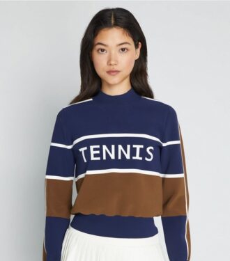 Kort tennisbluse i teknisk nylon