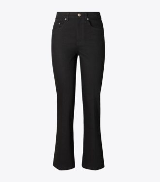 Korte flare-jeans