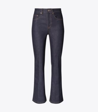 Korte flare-jeans
