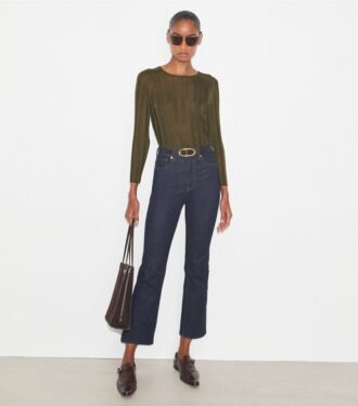 Korte flare-jeans