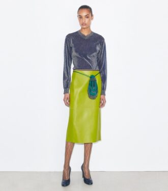 Læderpencilskirt Læderpencilskirt