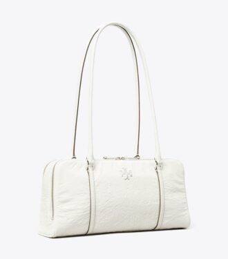 Lille Crinkle Leather Marshmallow Satchel