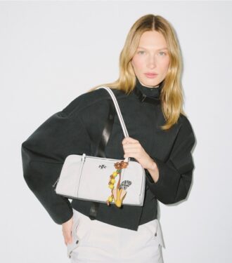 Lille Crinkle Leather Marshmallow Satchel