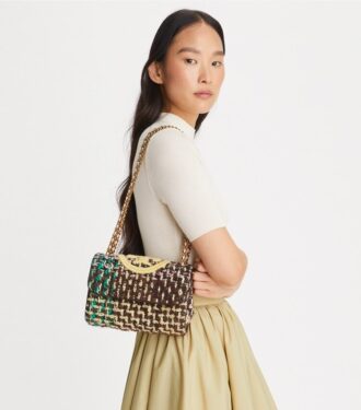 Lille Fleming Soft Tweed konvertibel skuldertaske