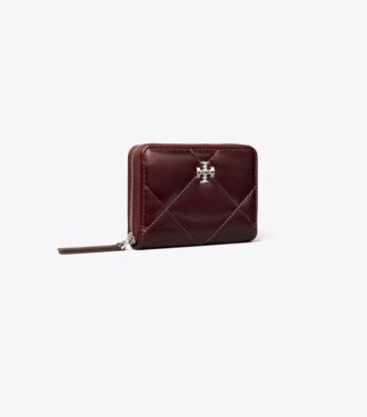 Lille Kira Diamond Quilt Distressed Zip-Around Wallet